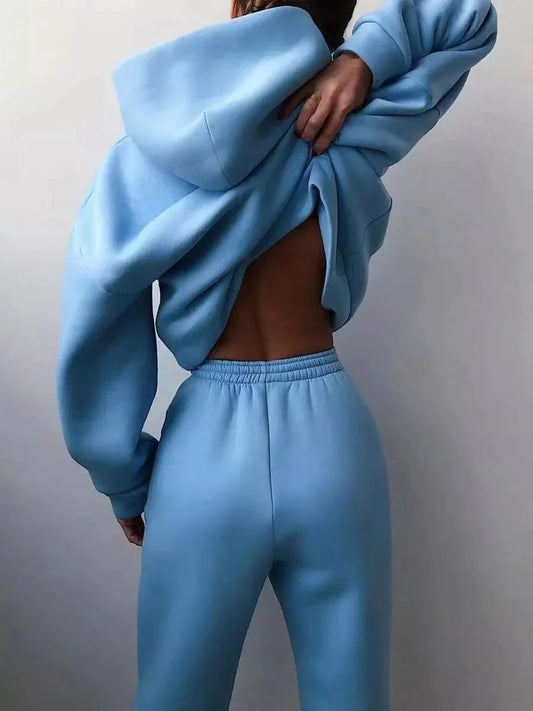 Women's Two-Piece Tracksuit Set – Stylish & Comfortable Loungewear