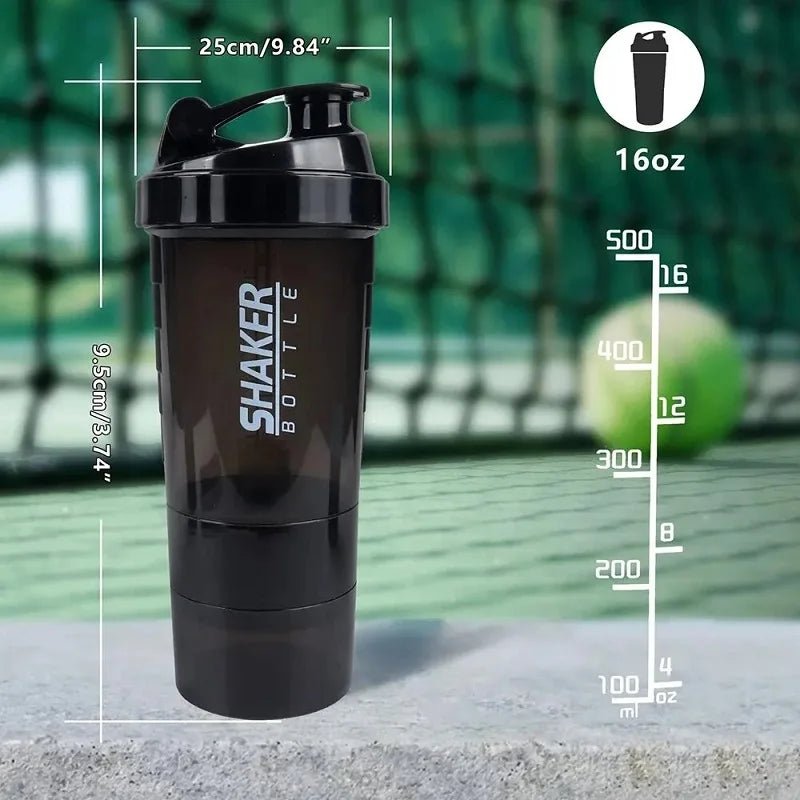 3 Layers Protein Bottle Shaker - THREADLIGHT