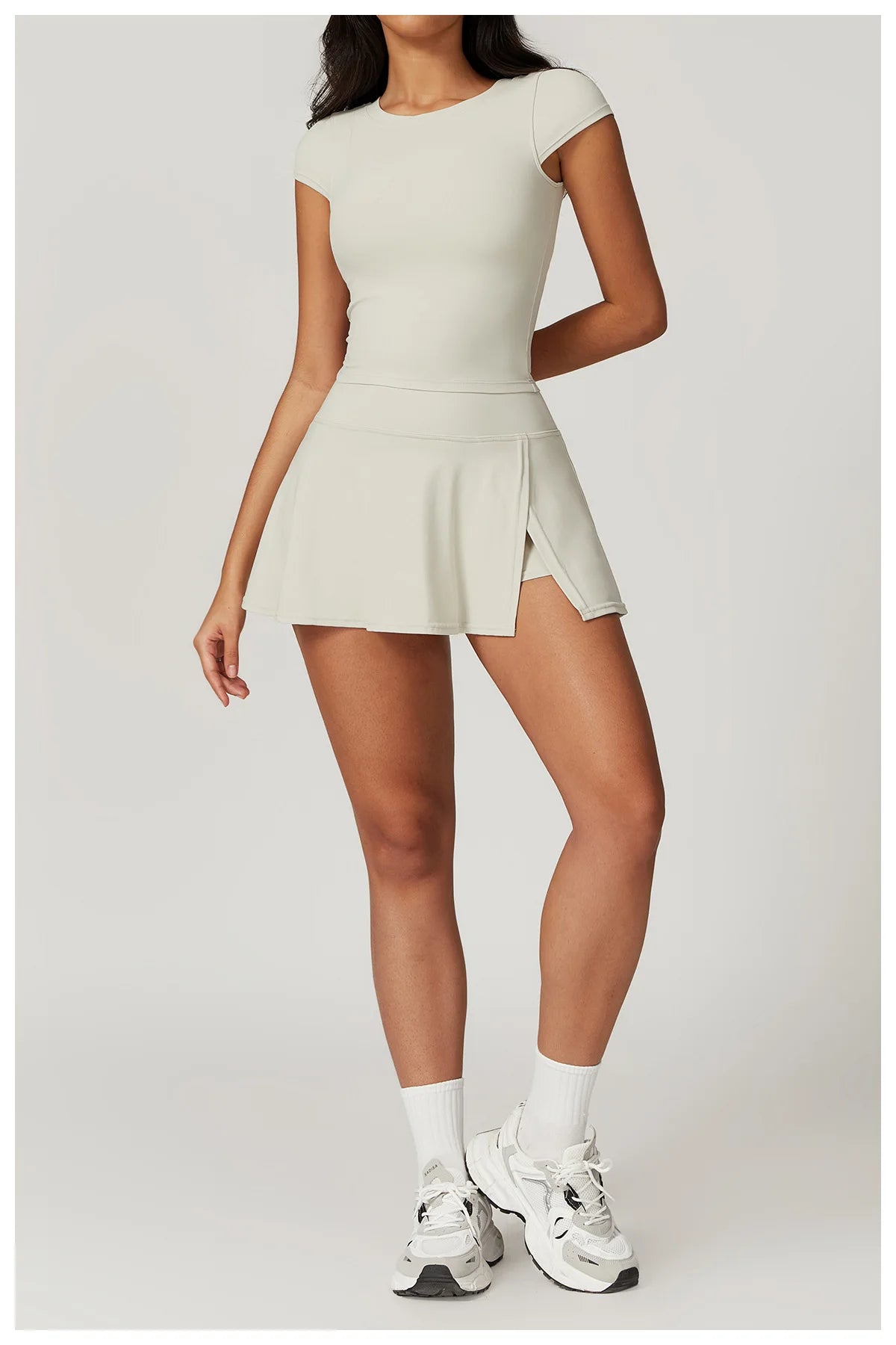 High Quality Women Yoga Short Skirt With Slit For Summer Fitness Outdoor Riding