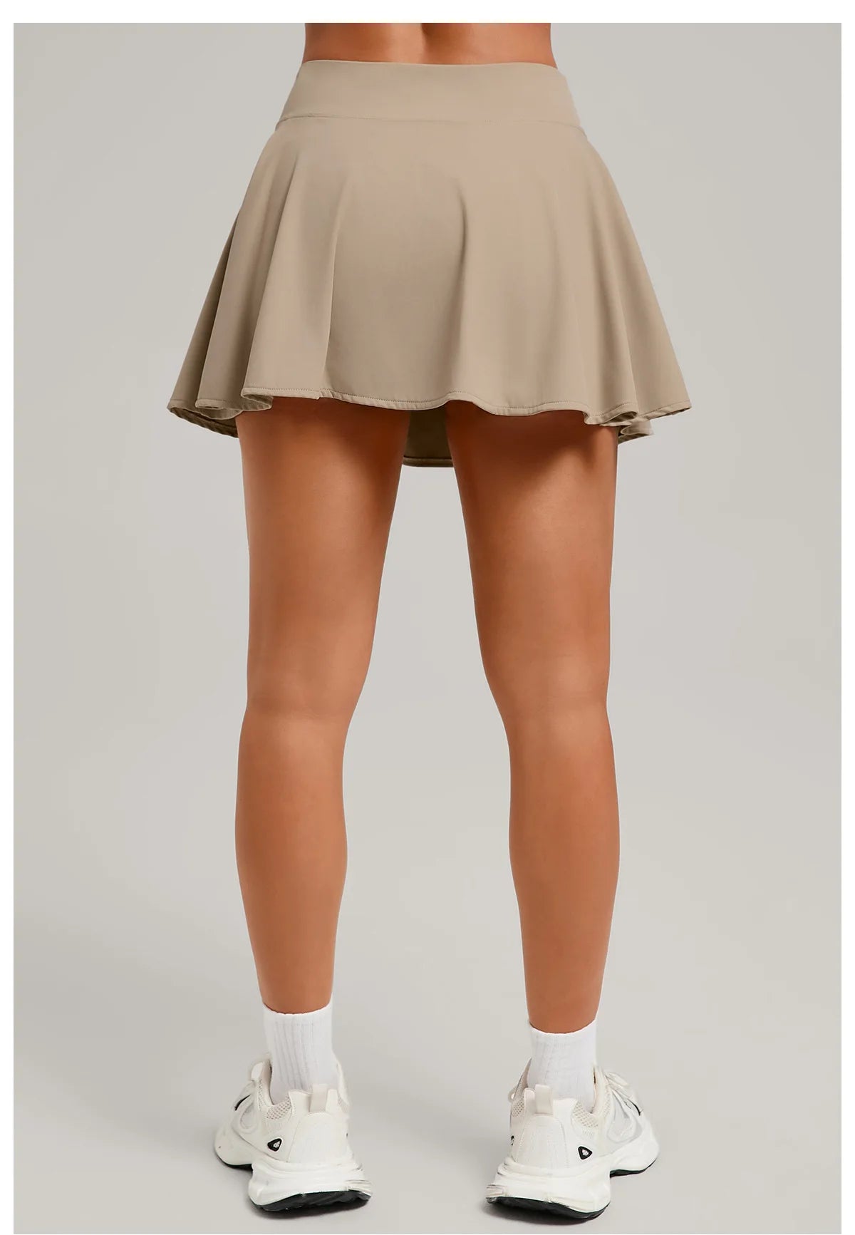 Womens High Waisted Sports Skirt With Pockets Breathable For Yoga Tennis Golf