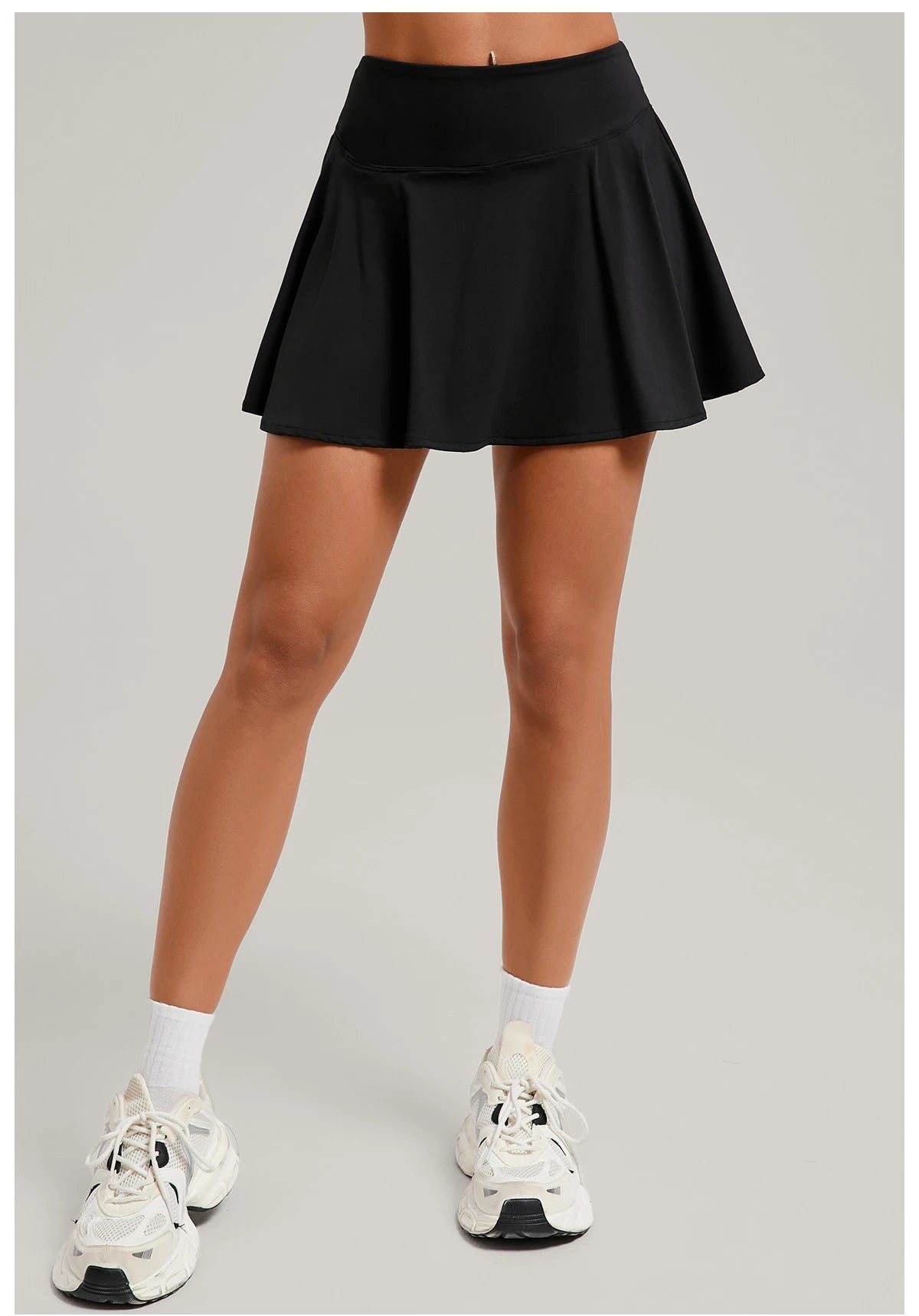 Womens High Waisted Sports Skirt With Pockets Breathable For Yoga Tennis Golf