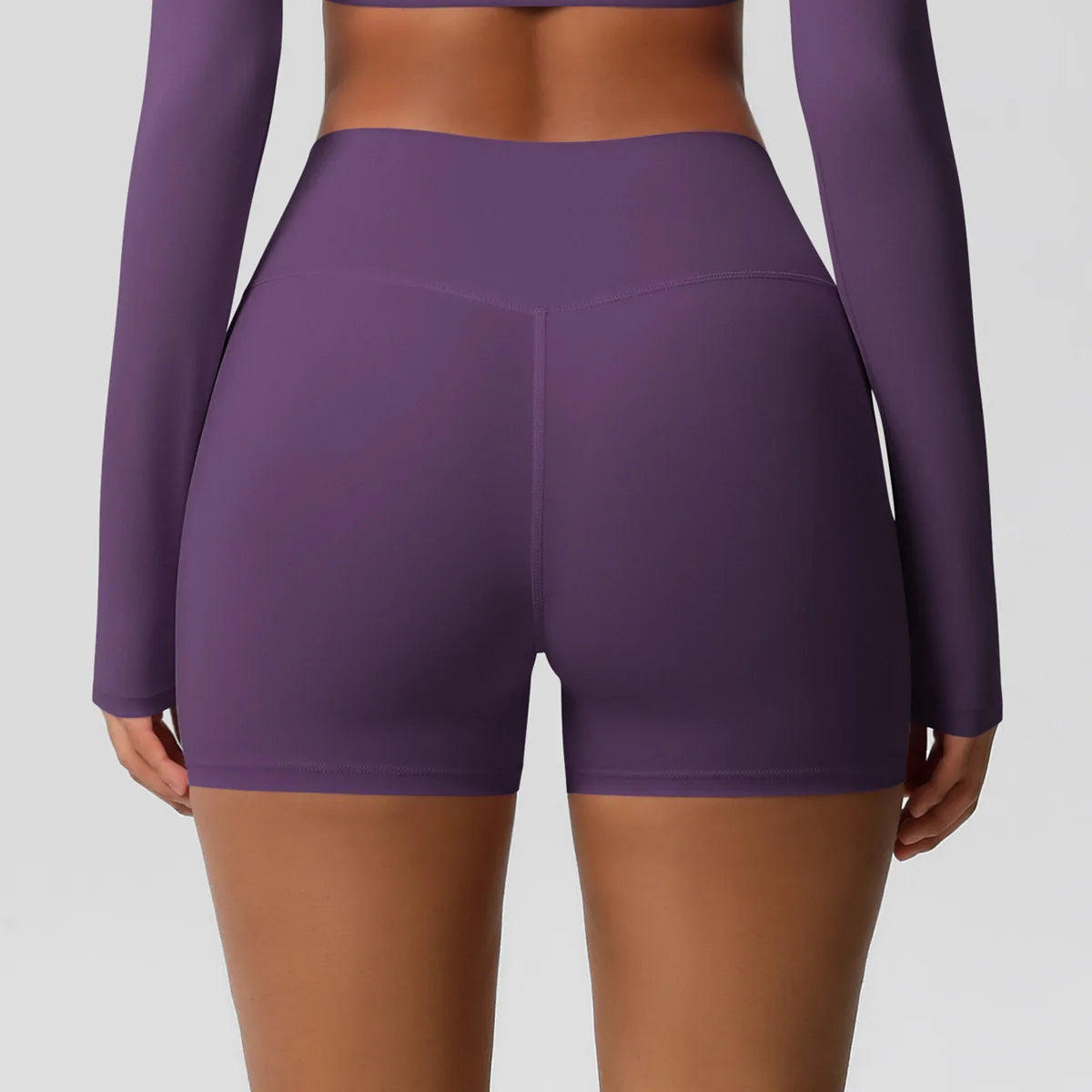 Women High Waist Yoga Shorts Butt Lifting for Gym Running Tummy Control Tights