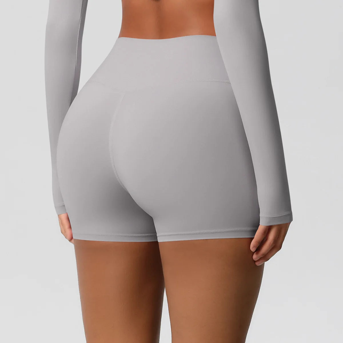 Women High Waist Yoga Shorts Butt Lifting for Gym Running Tummy Control Tights