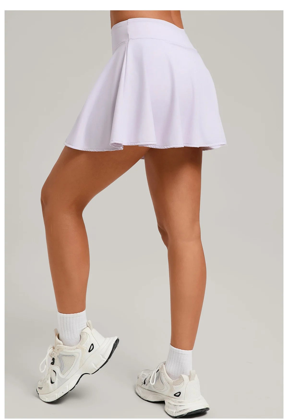 Womens High Waisted Sports Skirt With Pockets Breathable For Yoga Tennis Golf