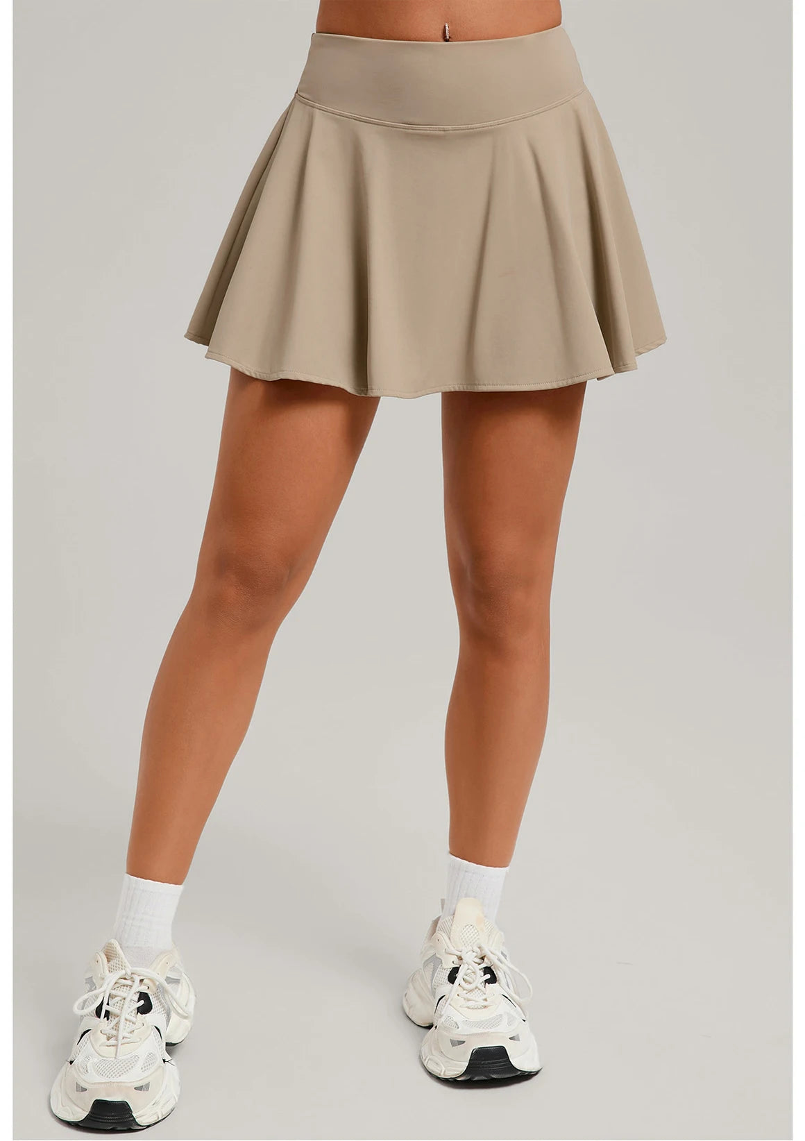 Womens High Waisted Sports Skirt With Pockets Breathable For Yoga Tennis Golf