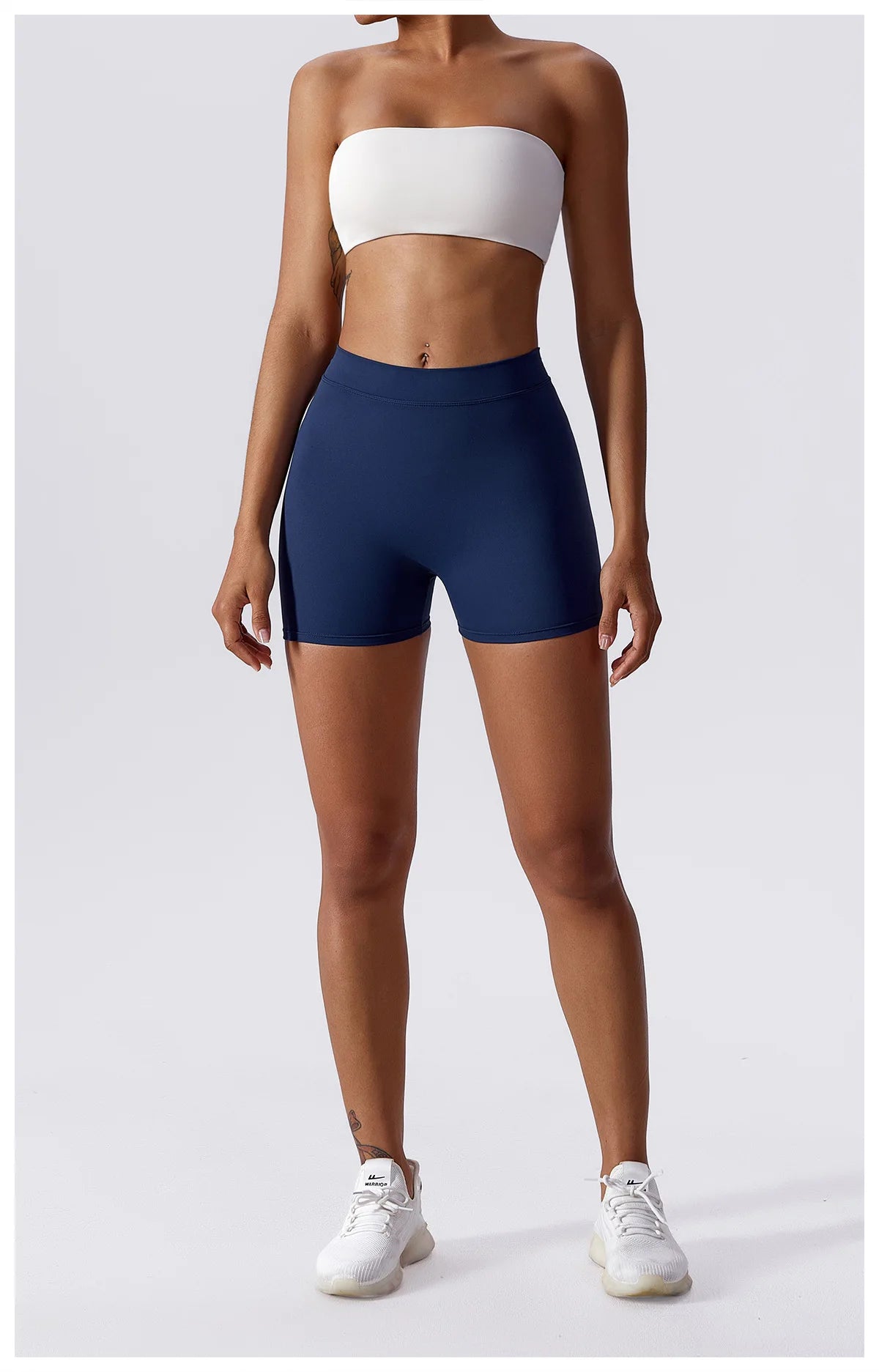 V Back Yoga Shorts For Women Push Up Scrunch Butt Activewear