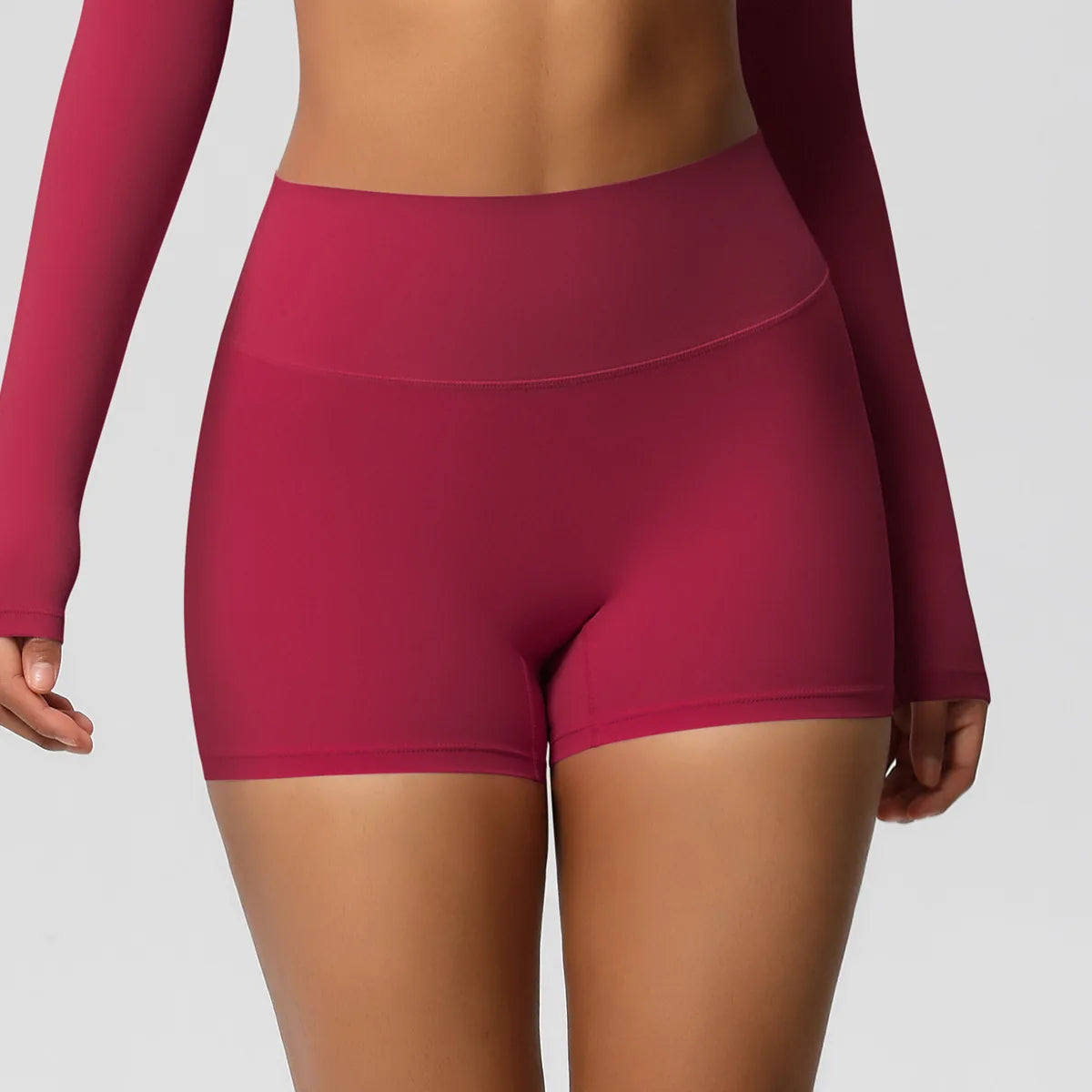 Women High Waist Yoga Shorts Butt Lifting for Gym Running Tummy Control Tights