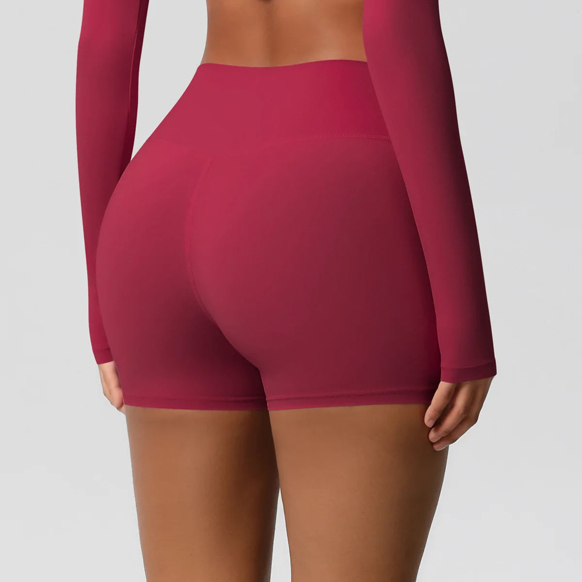 Women High Waist Yoga Shorts Butt Lifting for Gym Running Tummy Control Tights