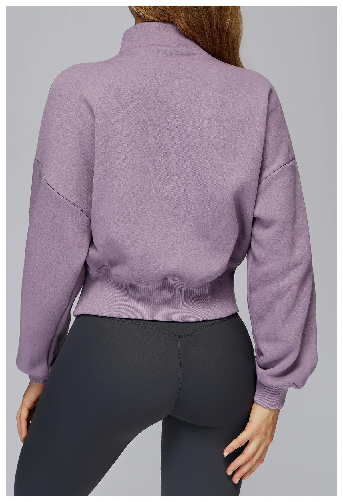 Women's Windproof Winter Hoodie With Stand Collar Yoga And Outdoor Activities