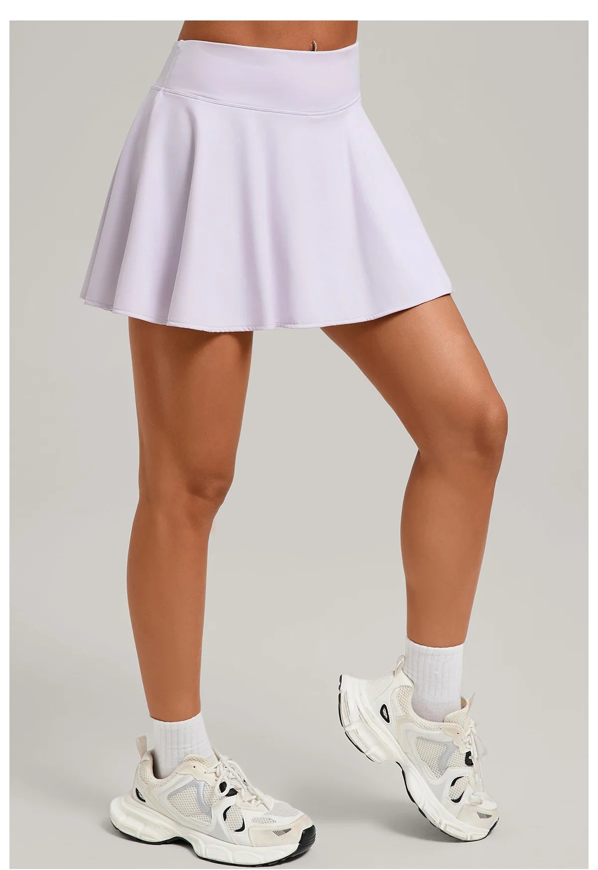 Womens High Waisted Sports Skirt With Pockets Breathable For Yoga Tennis Golf