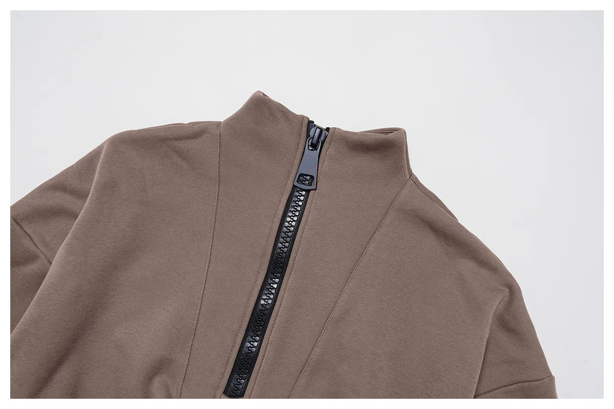 Women's Windproof Winter Hoodie With Stand Collar Yoga And Outdoor Activities