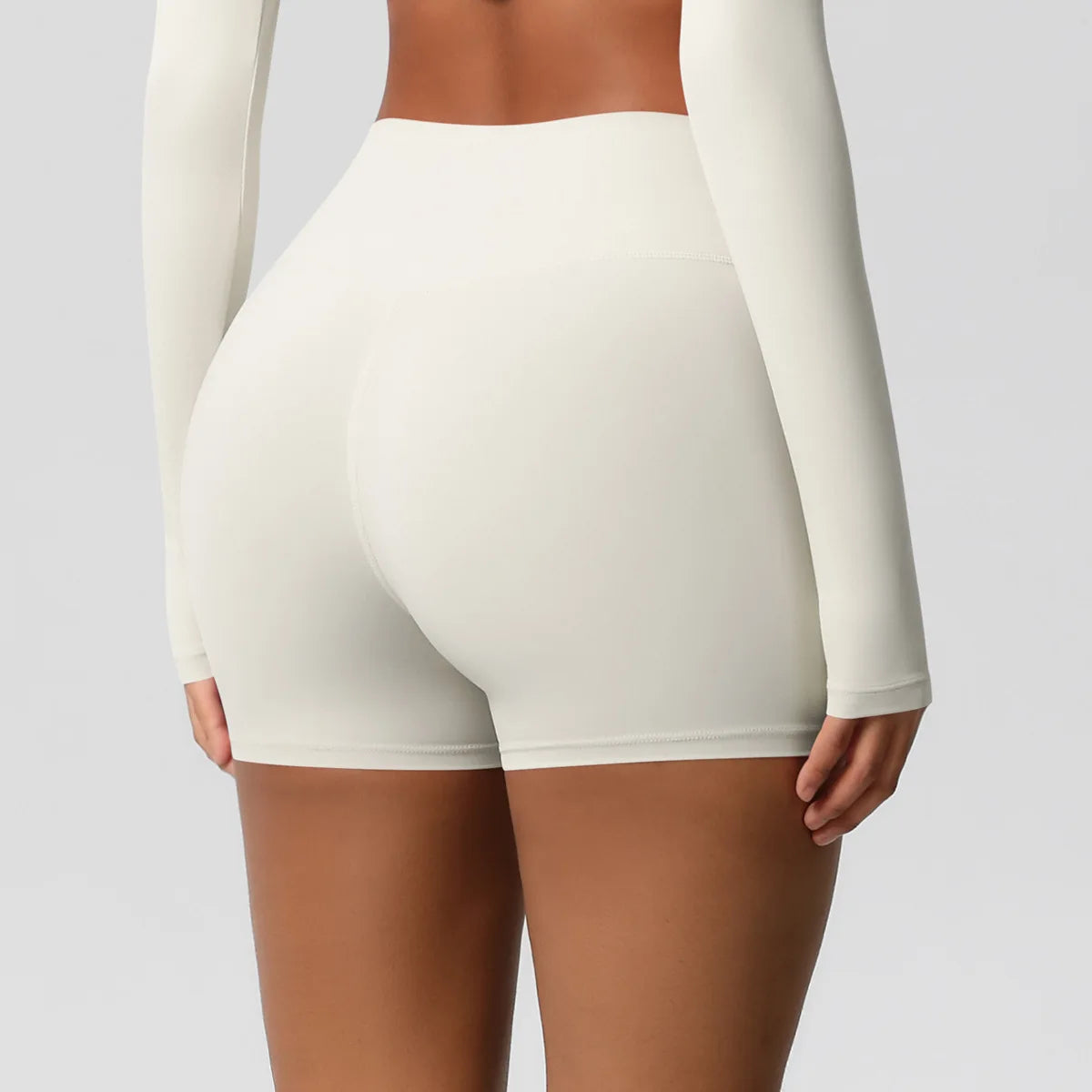 Women High Waist Yoga Shorts Butt Lifting for Gym Running Tummy Control Tights