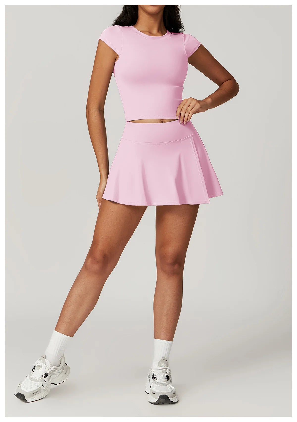 High Quality Women Yoga Short Skirt With Slit For Summer Fitness Outdoor Riding