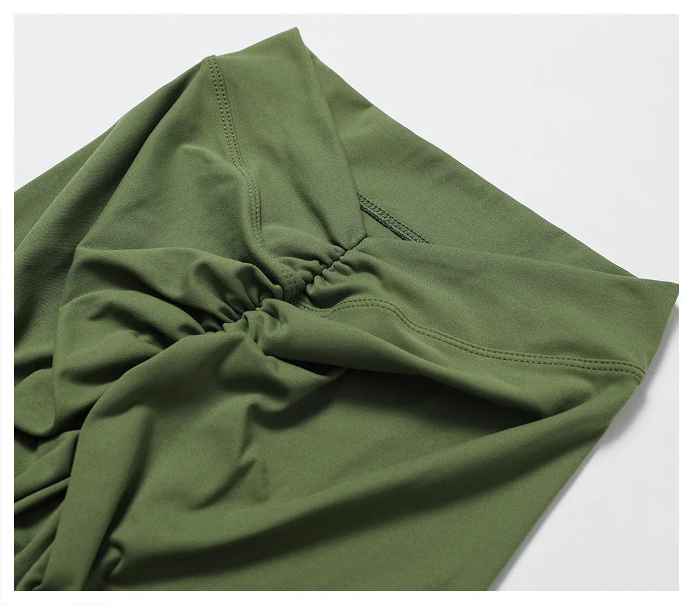 V Back Yoga Shorts For Women Push Up Scrunch Butt Activewear