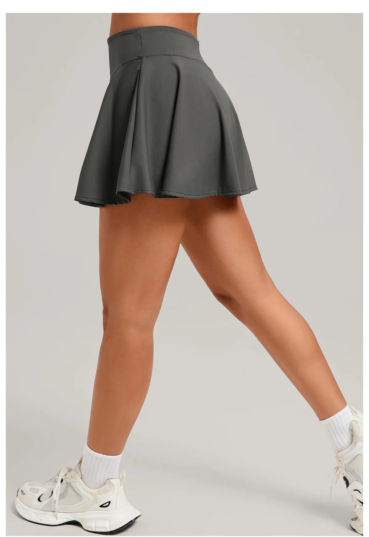 Womens High Waisted Sports Skirt With Pockets Breathable For Yoga Tennis Golf