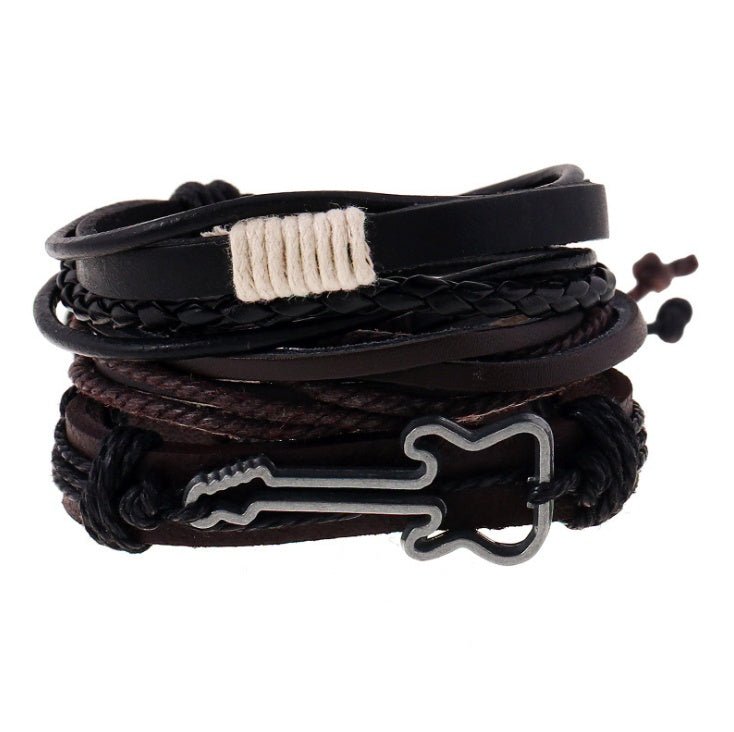 Beaded Leather Bracelet - THREADLIGHT