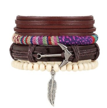Beaded Leather Bracelet - THREADLIGHT