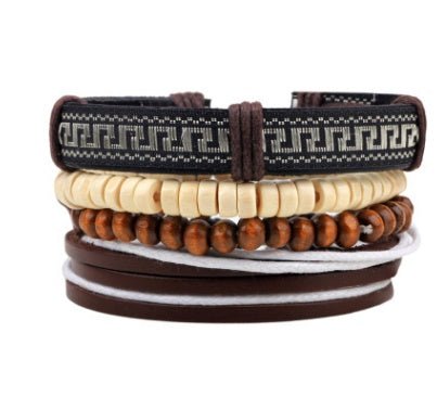 Beaded Leather Bracelet - THREADLIGHT