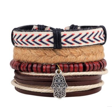 Beaded Leather Bracelet - THREADLIGHT