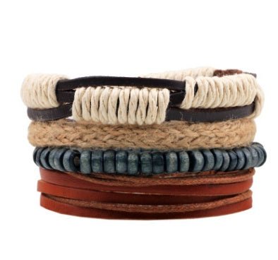 Beaded Leather Bracelet - THREADLIGHT