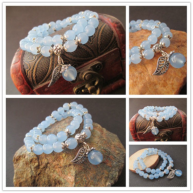Blue Crystal Bracelet - THREADLIGHT