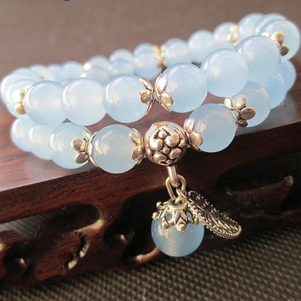 Blue Crystal Bracelet - THREADLIGHT