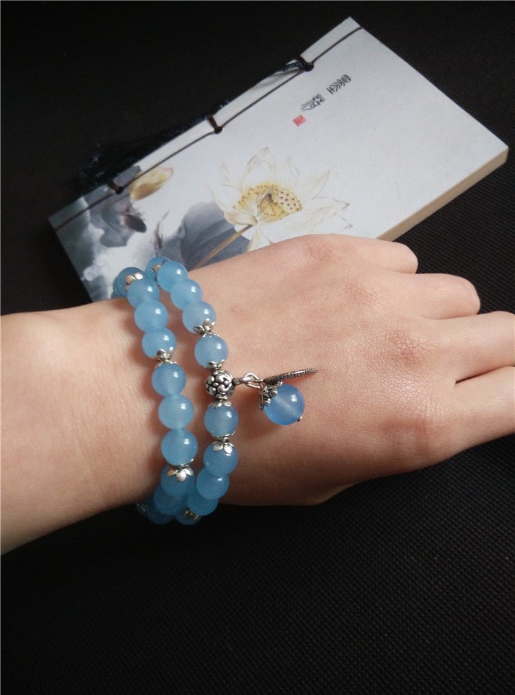 Blue Crystal Bracelet - THREADLIGHT