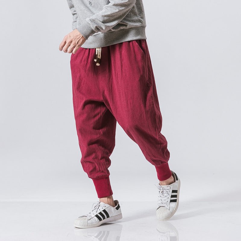 Chinese Style Harem Pants Men Streetwear - THREADLIGHT