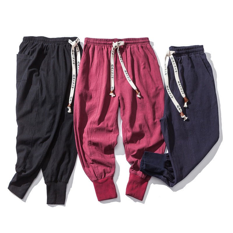 Chinese Style Harem Pants Men Streetwear - THREADLIGHT