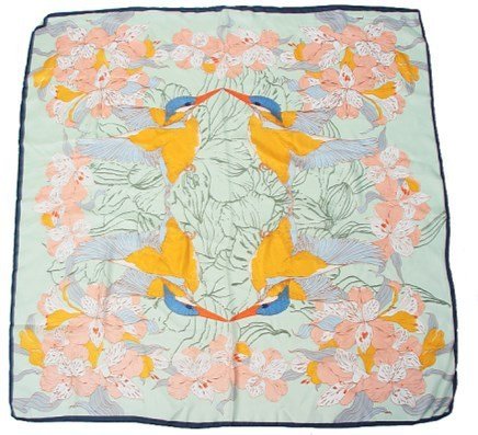 Fashion Silk Scarves Female Printing Hijab - THREADLIGHT