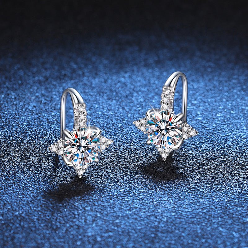 Female Light Luxury Temperament Octagonal Star Earrings - THREADLIGHT