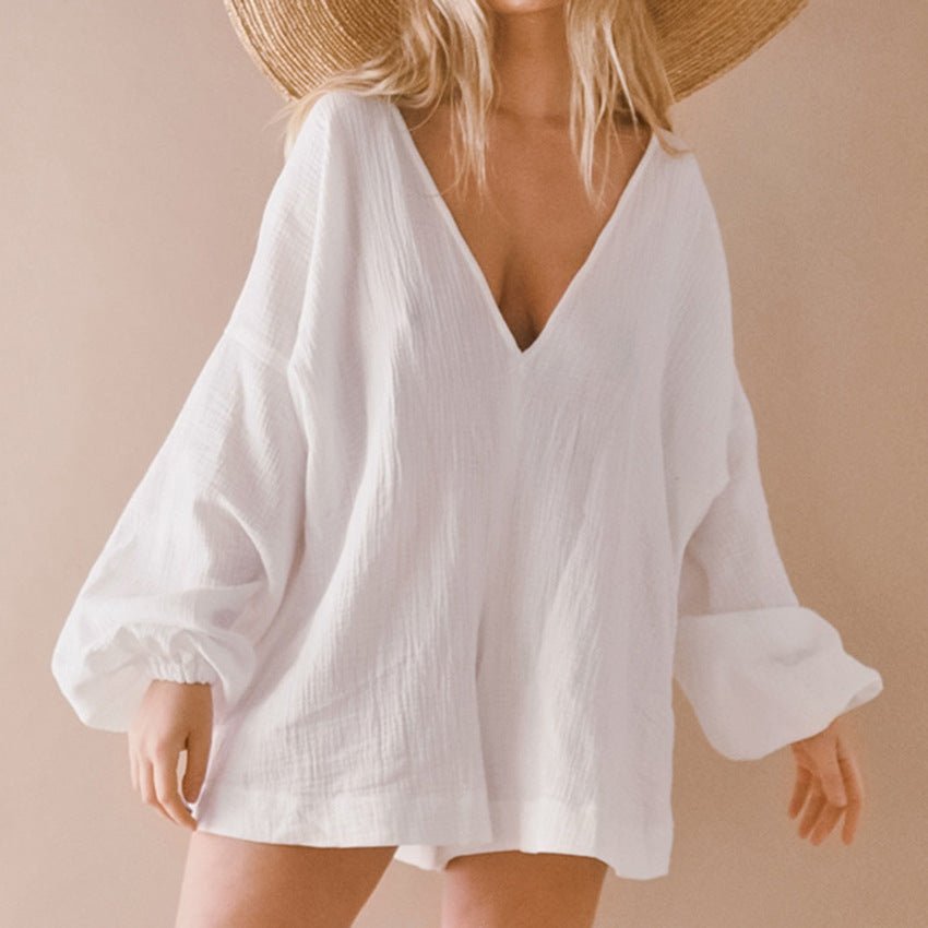 Ladies Fashion Casual Long Sleeve Loungewear - THREADLIGHT