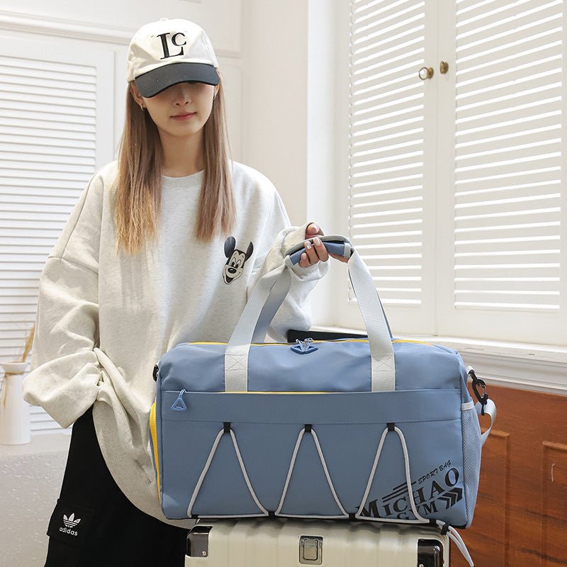 Large Capacity Lightweight Tote Luggage Bag Dry Wet Separation Swimming Gym Bags - THREADLIGHT