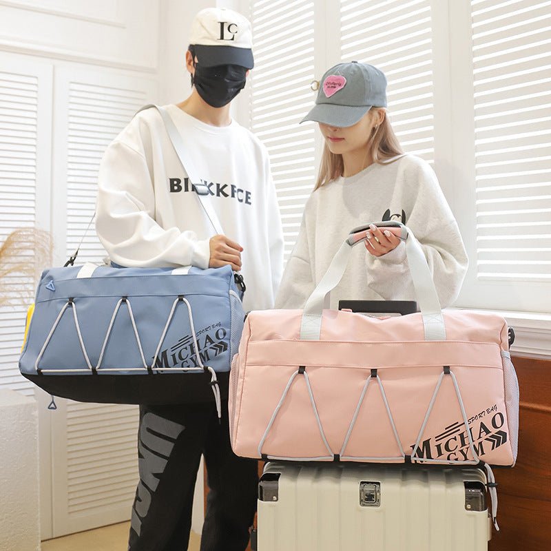 Large Capacity Lightweight Tote Luggage Bag Dry Wet Separation Swimming Gym Bags - THREADLIGHT