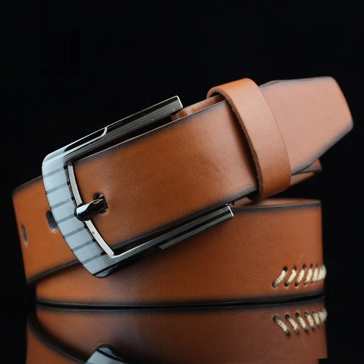 Men's Threading Casual Student Pin Buckle Belt - THREADLIGHT