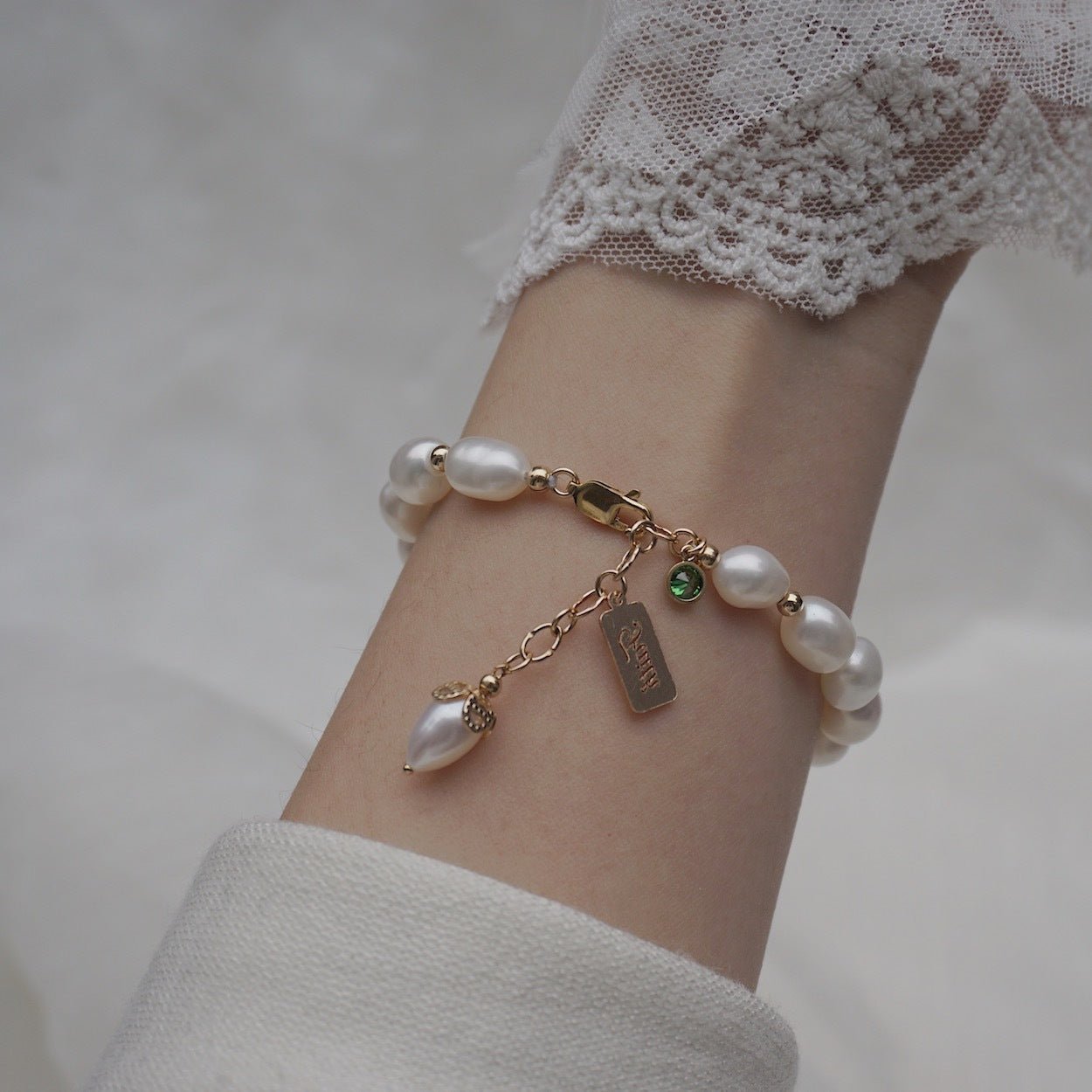 Natural Zircon Pearl Bracelet Ins Fashion Luxury Jewelry - THREADLIGHT