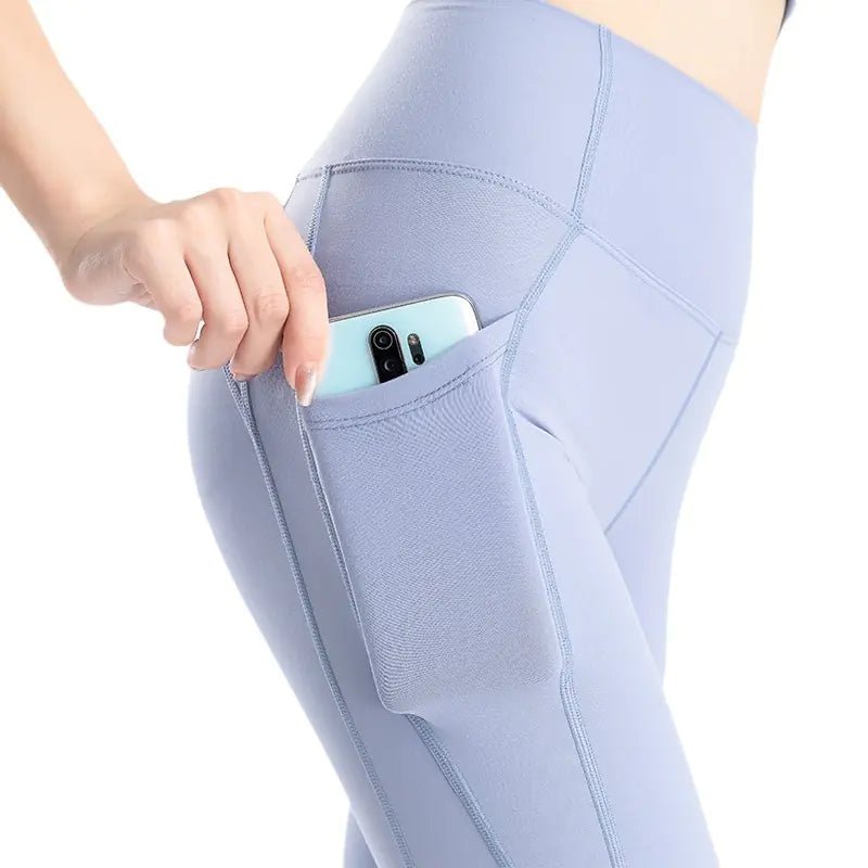 Nude Mesh Nylon Peach Fitness Yoga Pants - THREADLIGHT