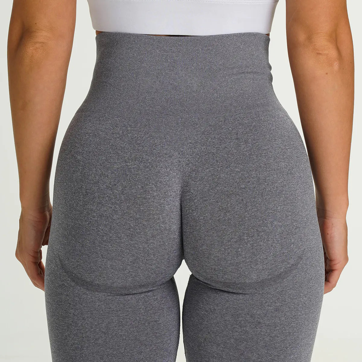 Seamless Knitted Moisture - Wicking Fitness Leggings - THREADLIGHT