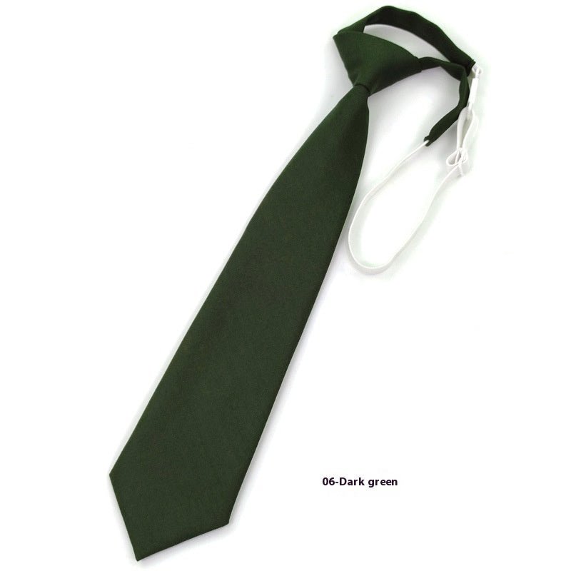 Solid Color Navy Blue Tie Men's Tie - THREADLIGHT