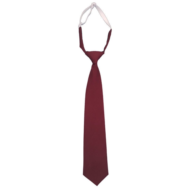 Solid Color Navy Blue Tie Men's Tie - THREADLIGHT