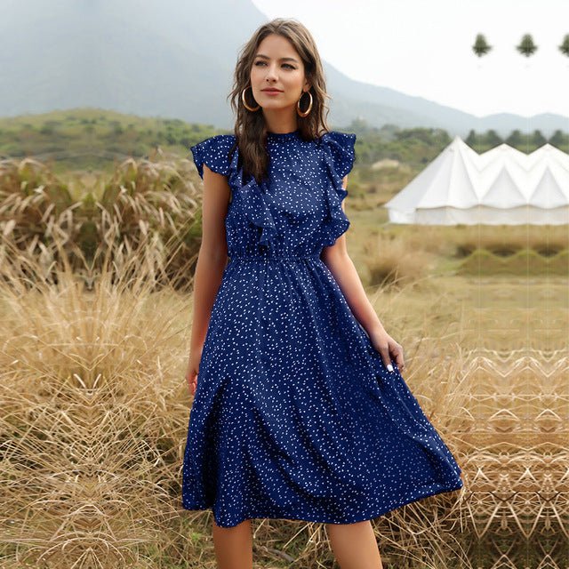 WoMeN SuMMer CHiffoN LoNG Dress Maxi Dresses - THREADLIGHT