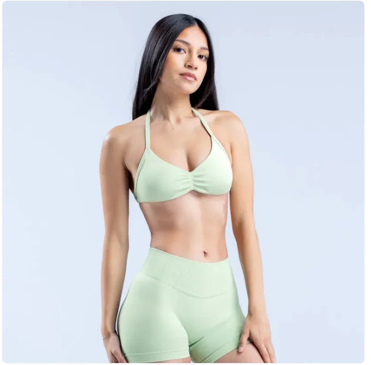 Women's Halter Back Sports Bra - THREADLIGHT