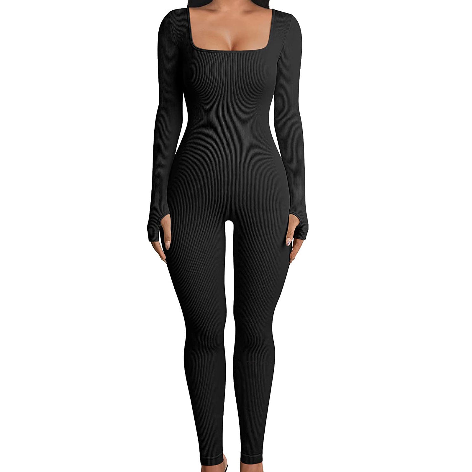 Women's Long - Sleeve Yoga Jumpsuit - THREADLIGHT