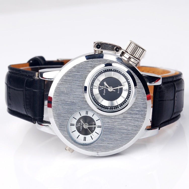 Wristwatch, quartz wristwatch alloy leather student Watch - THREADLIGHT
