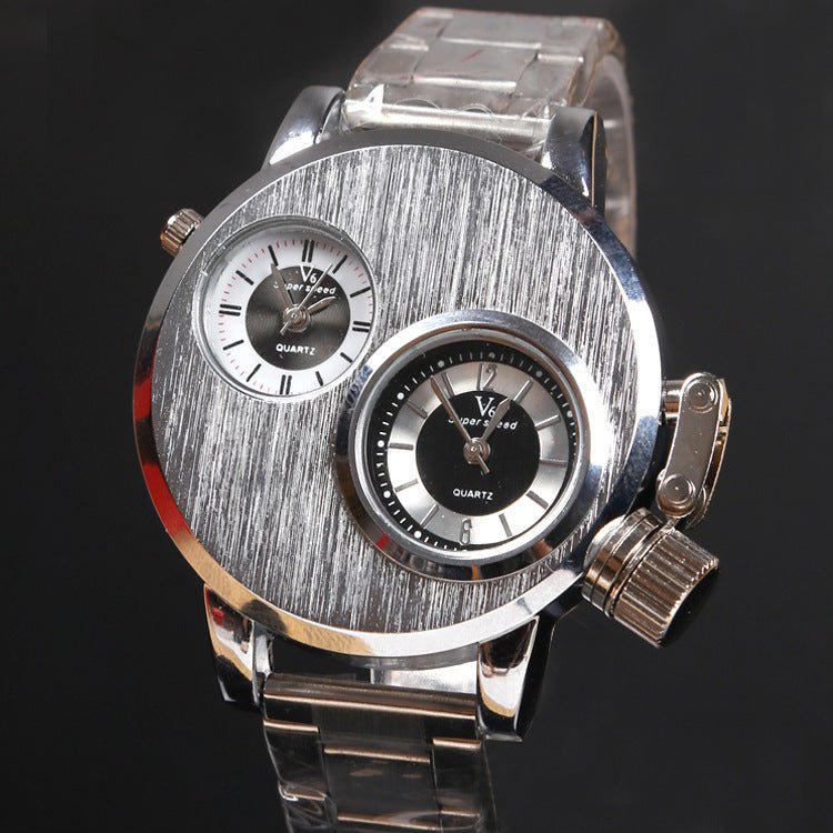 Wristwatch, quartz wristwatch alloy leather student Watch - THREADLIGHT