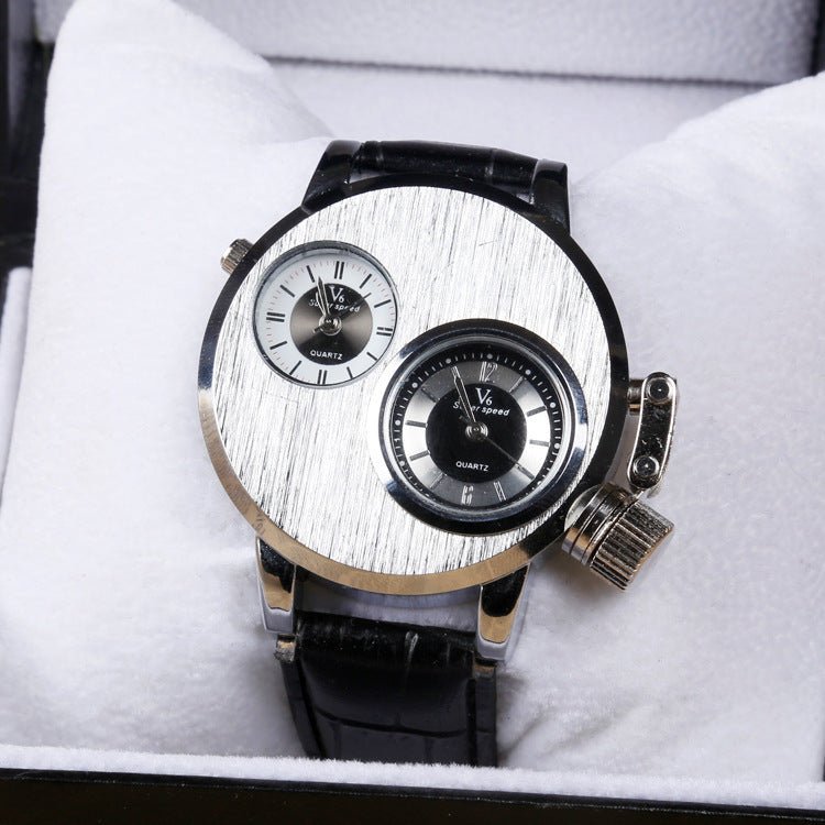 Wristwatch, quartz wristwatch alloy leather student Watch - THREADLIGHT