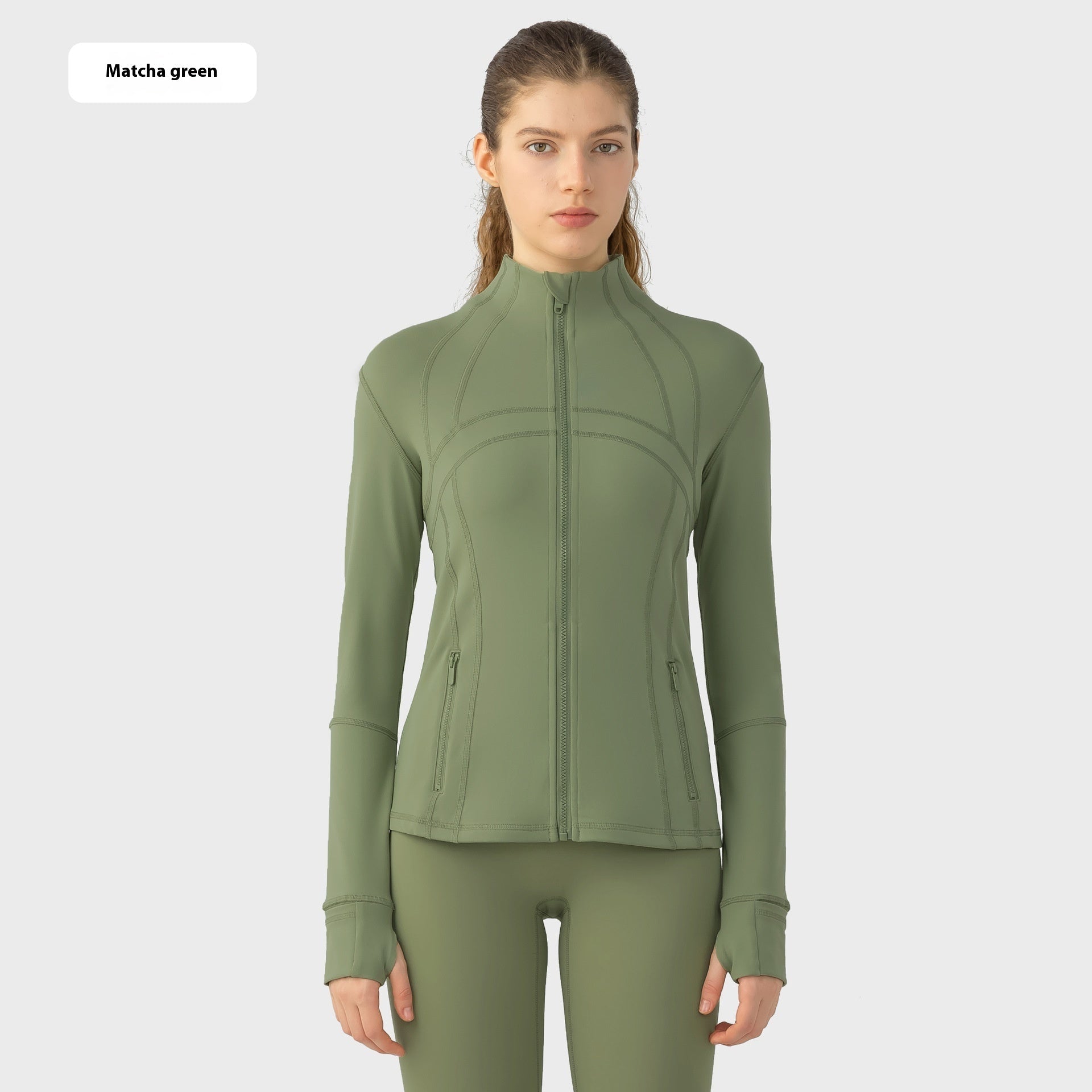 Yoga Sports Jacket Women Elastic Zipper Running Fitness Yoga Jackets - THREADLIGHT