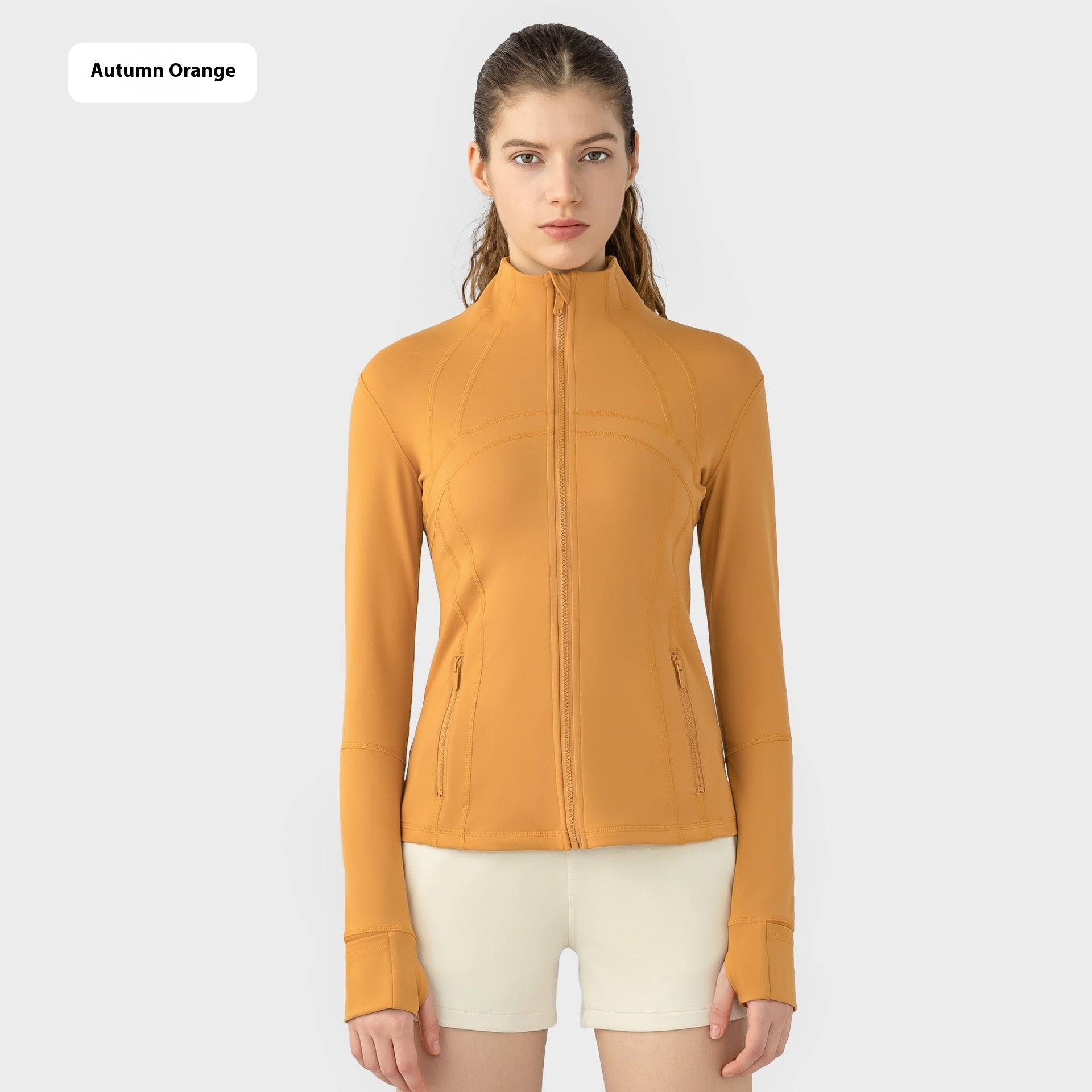 Yoga Sports Jacket Women Elastic Zipper Running Fitness Yoga Jackets - THREADLIGHT