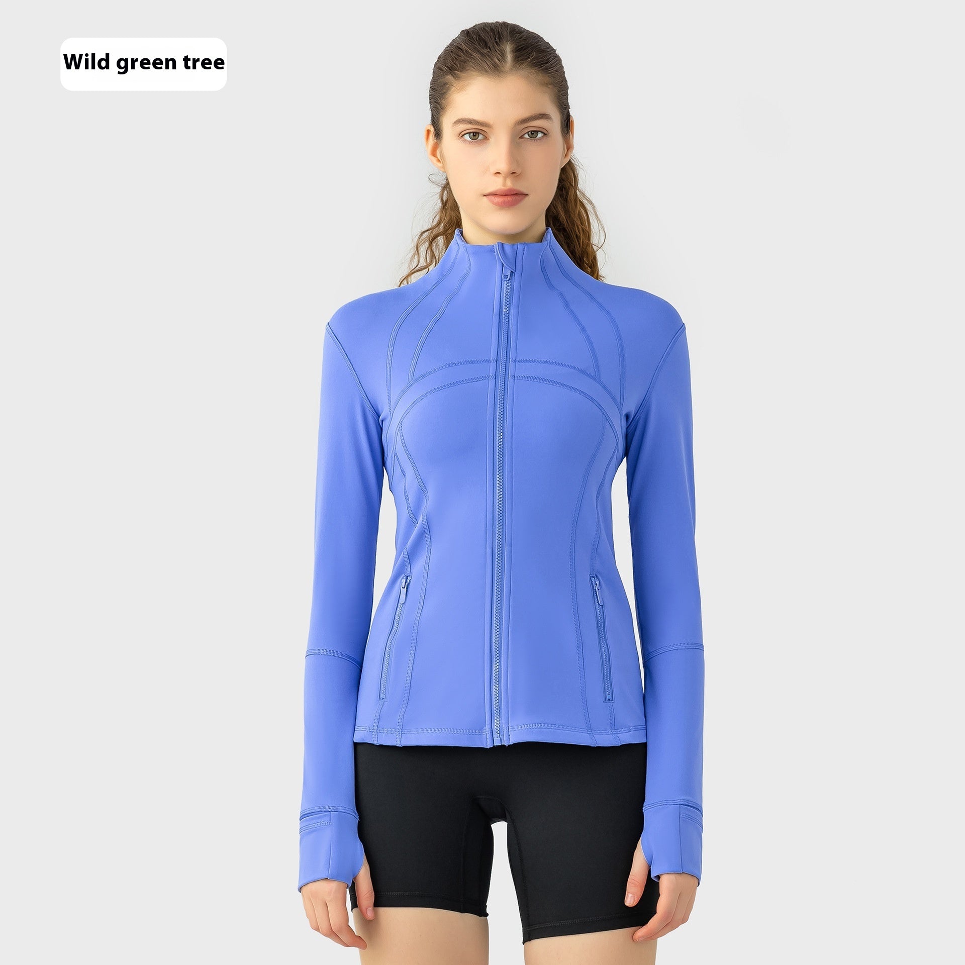 Yoga Sports Jacket Women Elastic Zipper Running Fitness Yoga Jackets - THREADLIGHT