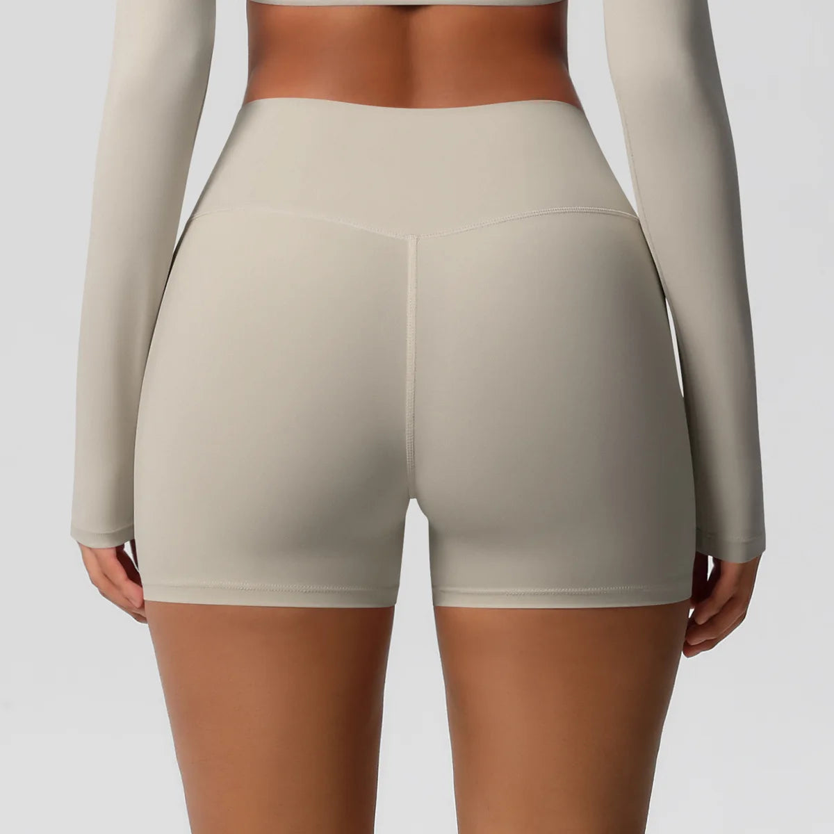 Women High Waist Yoga Shorts Butt Lifting for Gym Running Tummy Control Tights